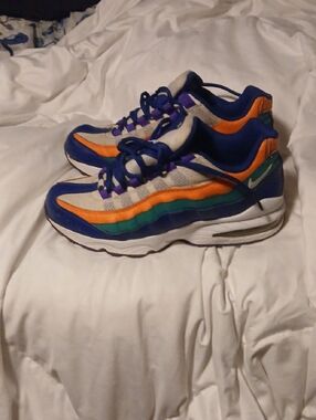 Nike Kids Multicolor Air Max Sneakers in Blue, Orange, Green